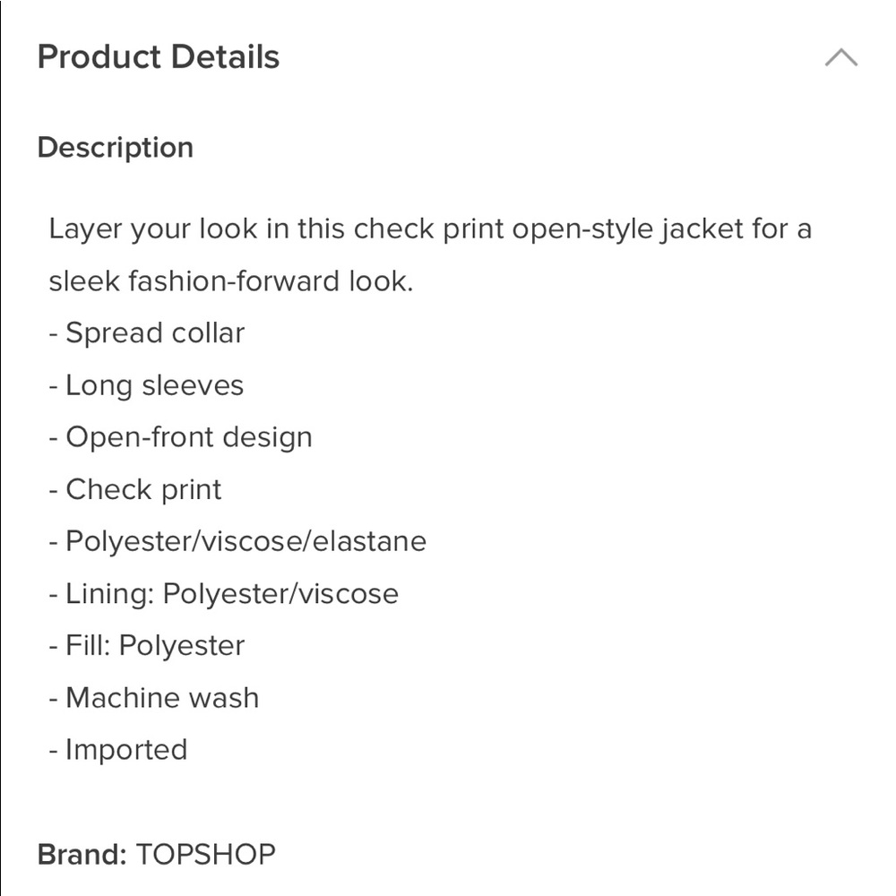 NWT Topshop Check Blazer - Picture 4 of 4